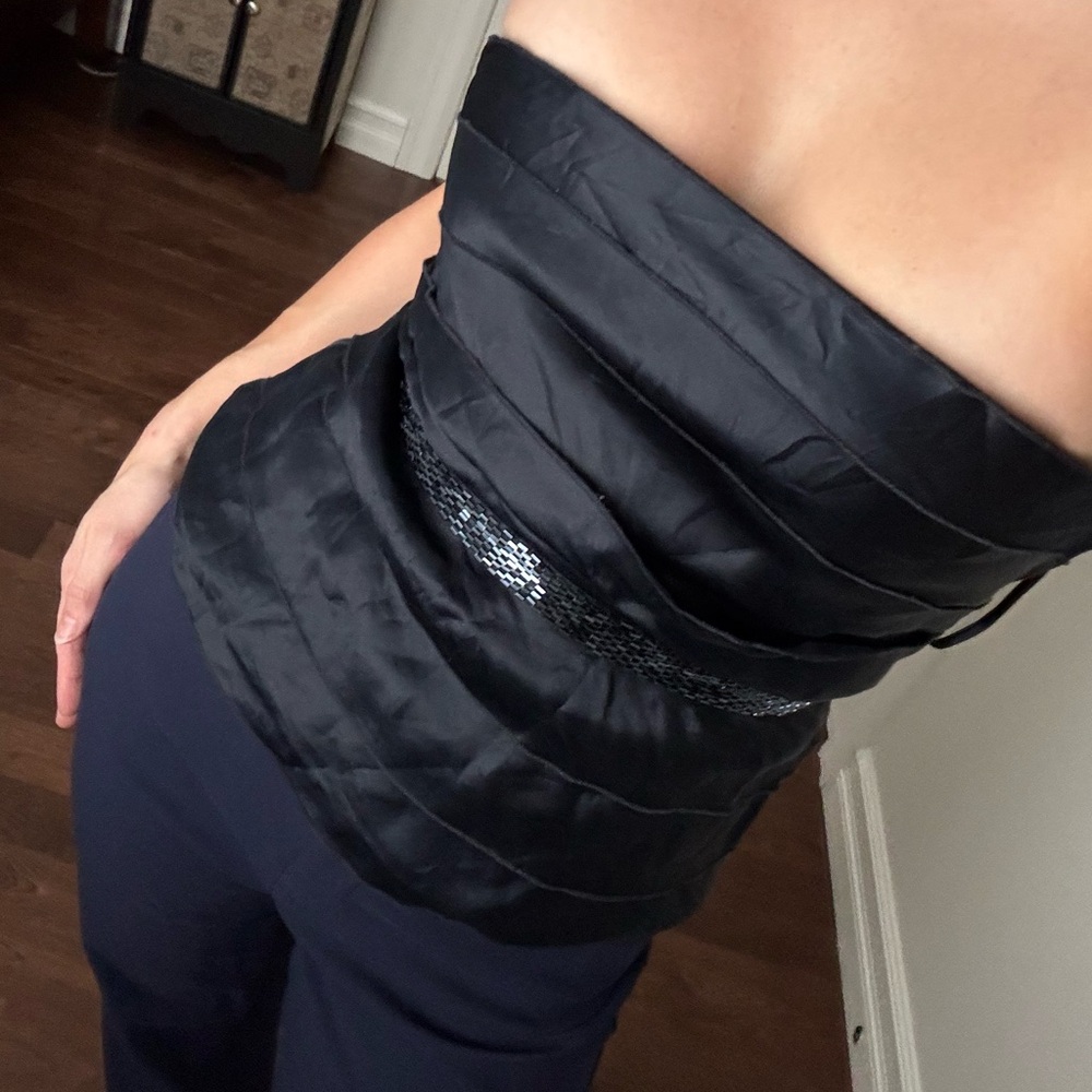 Calvin Klein Bustier Silk Top